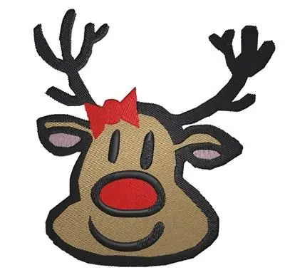 Best Seller Reindeer Head Embroidery Design