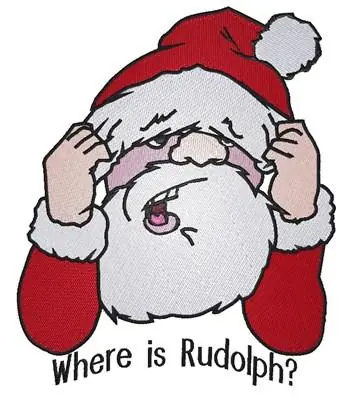 Where Is Rudolph Embroidery Design Genuine