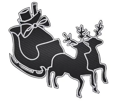 Holiday Sale Santas Sleigh Embroidery Design
