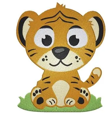 Special Discount Cute Tiger Embroidery Design