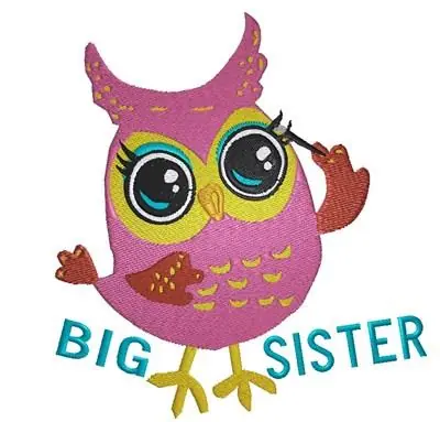 Big Sister Embroidery Design Hot Deal