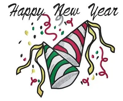 New Year Party Hats Embroidery Design Hassle-Free Returns