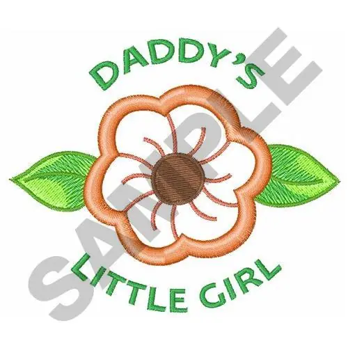 Discount DADDYS LITTLE GIRL APPLIQUE Embroidery Design