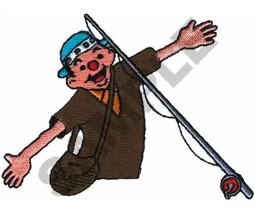 HAPPY FISHERMAN Embroidery Design While Supplies Last