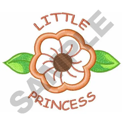 Crafted LITTLE PRINCESS APPLIQUE Embroidery Design