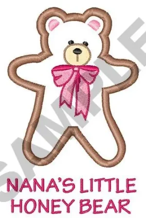APPLIQUE HONEY BEAR Embroidery Design Low Price