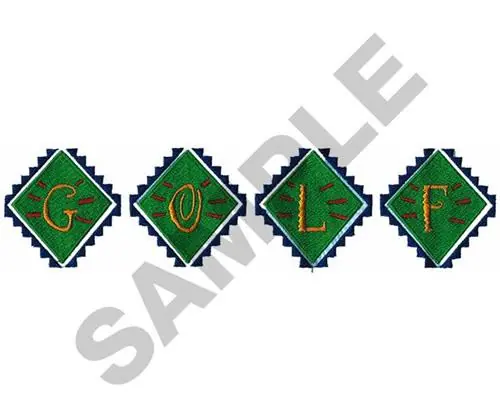 SOUTHWEST GOLF LOGO Embroidery Design Express Delivery