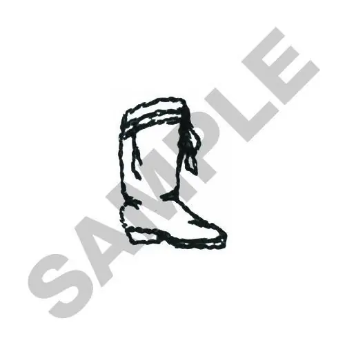 MAJORETTE BOOT Embroidery Design Handmade