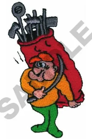ANIMATED GOLFER Embroidery Design Get Yours