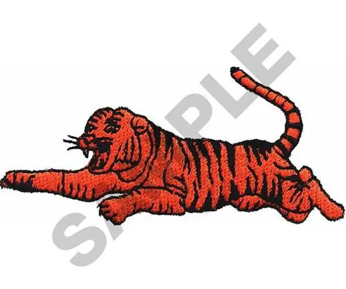 LEAPING TIGER Embroidery Design Bulk Order