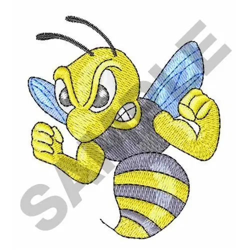 Best Choice YELLOW JACKET HORNET Embroidery Design