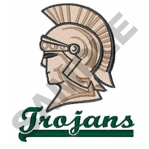 TROJANS Embroidery Design Affordable