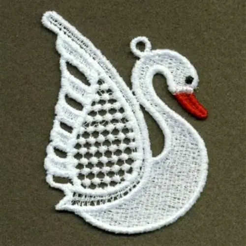 FSL Big Wing Swan Embroidery Design Price Cut