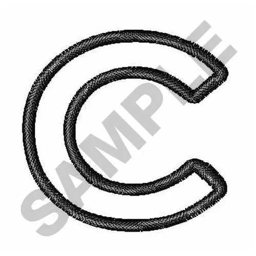 Discount OPEN BLOCK FONT C Embroidery Design