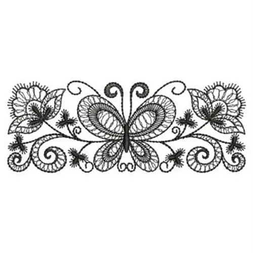 Limited Offer Jacobean Border Embroidery Design