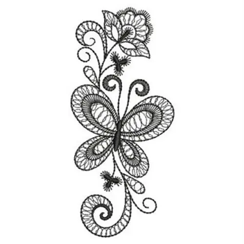 Jacobean Upright Border Embroidery Design Bulk Order