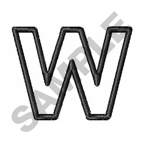 OPEN BLOCK FONT W Embroidery Design Best Seller