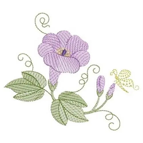 Must Have Vintage Morning Glory Embroidery Design