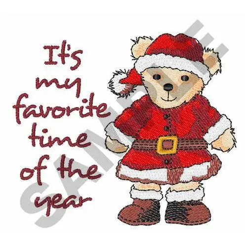 Place Order MY FAVORITE TIME Embroidery Design
