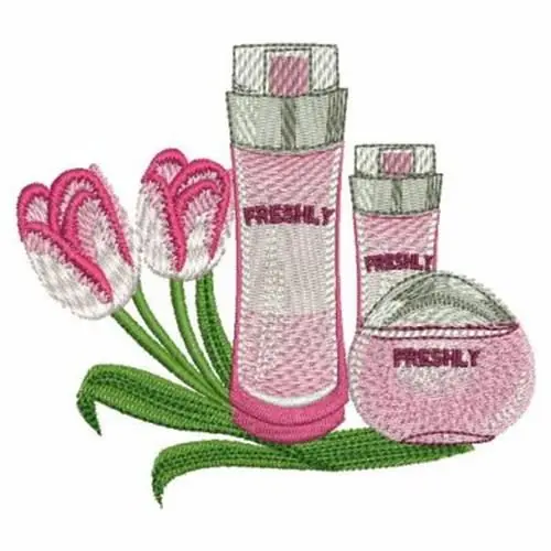 Low Price Tulip Perfume Embroidery Design