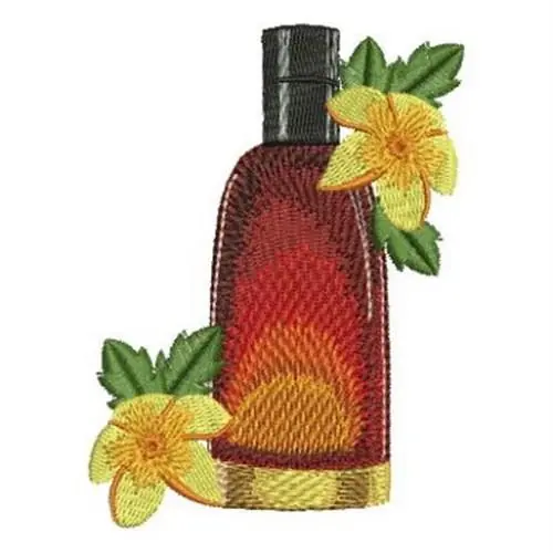 Perfume Flowers Embroidery Design No Minimum Order