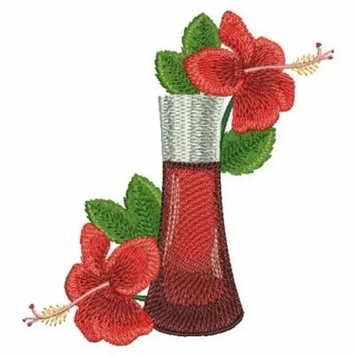 Hibiscus Perfume Embroidery Design Holiday Sale