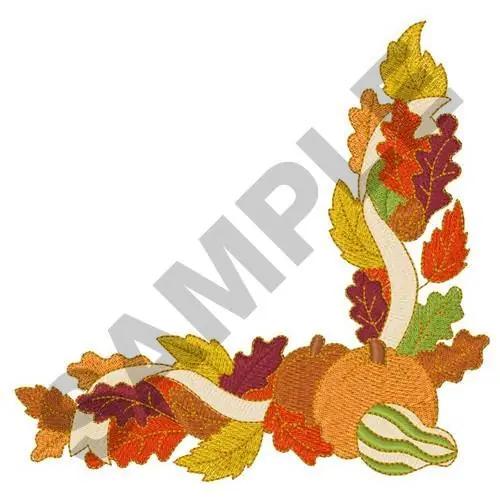 Seasonal Sale AUTUMN BORDER Embroidery Design