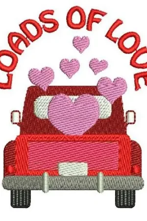 Affordable LOADS OF LOVE Embroidery Design