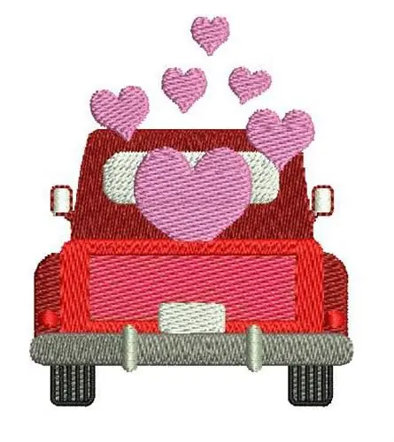 PICKUP LOVE Embroidery Design Worldwide Shipping
