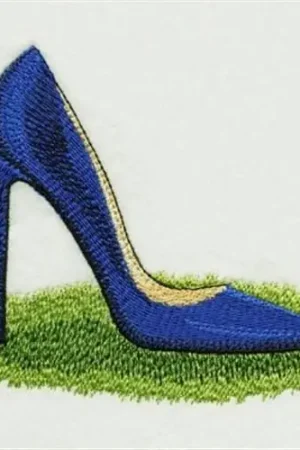 Blue Stiletto Embroidery Design Cheap
