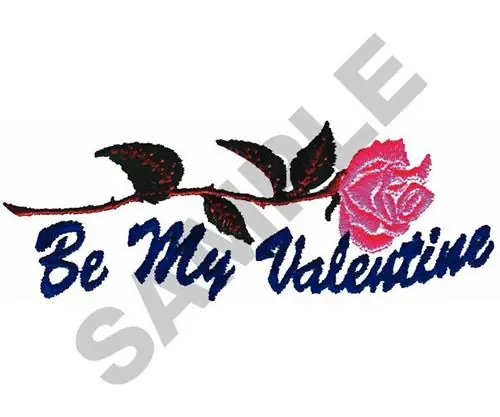 Editor’s Pick BE MY VALENTINE Embroidery Design
