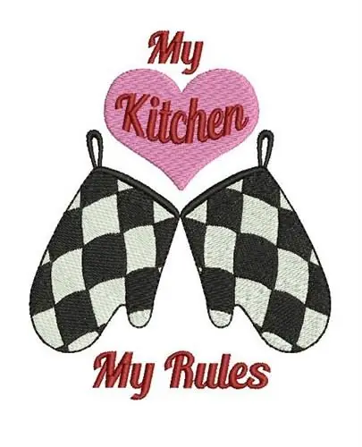 Buy Today MY KITCHEN MY RULES Embroidery Design