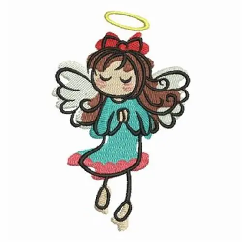 Praying Little Angel Embroidery Design Clearance