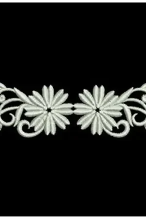 Authentic White Work Edge Embroidery Design