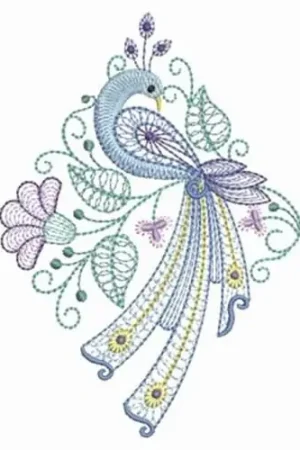 Bulk Order Peacock Diamond Embroidery Design