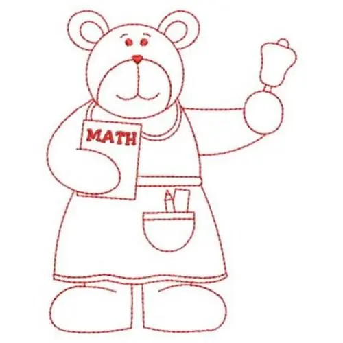Teacher Bear Embroidery Design Hassle-Free Returns