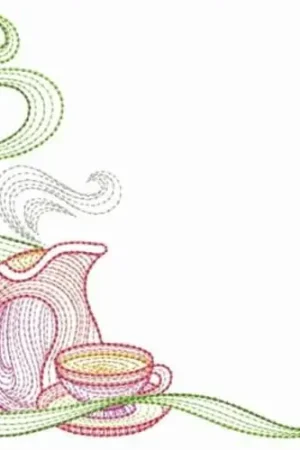 Bulk Order Tea Corner Embroidery Design
