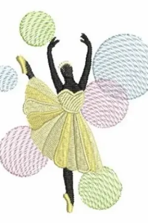 Ballerina Embroidery Design Buy Direct