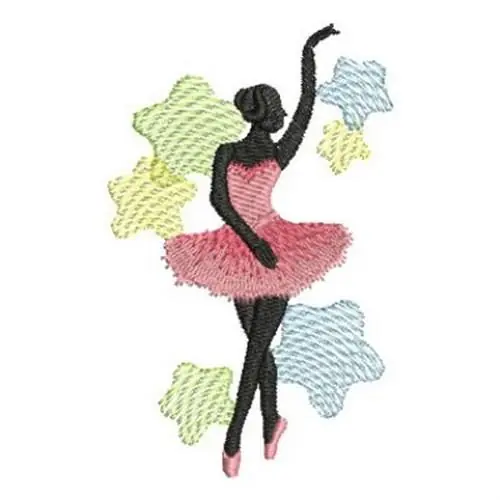 Place Order Ballet Star Embroidery Design