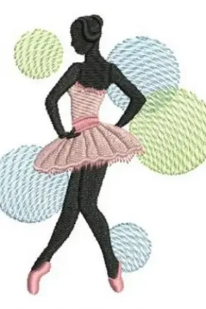 Ballerina Embroidery Design Holiday Sale