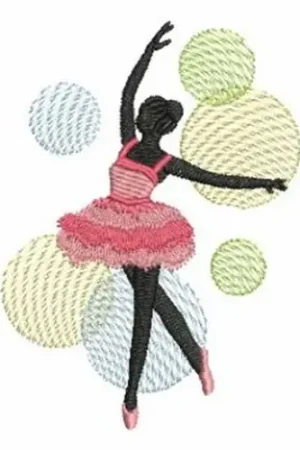 Best Choice Ballerina Silhouettes 2 Embroidery Design