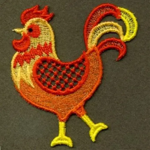 Limited Edition FSL Barnyard Bird Embroidery Design