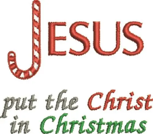 Flash Sale Jesus Christmas Embroidery Design