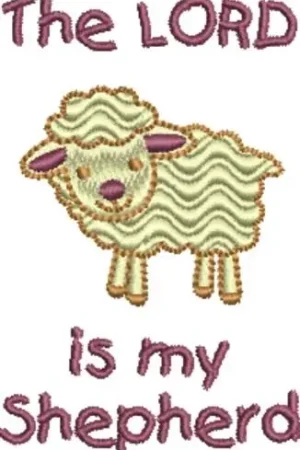 Lord Is My Shepherd Embroidery Design Sale
