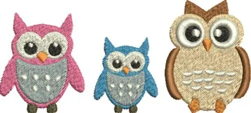 Don’t Miss Out Owl Family Embroidery Design