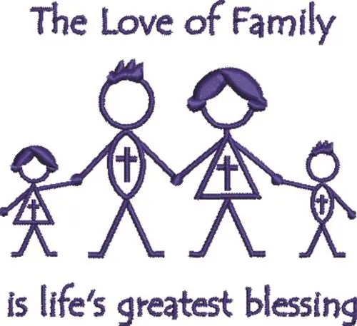 Christian Family Embroidery Design Shop Now
