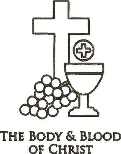 Shop Now Eucharist Outline Embroidery Design
