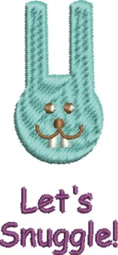 Deal Silly Blue Bunny Embroidery Design