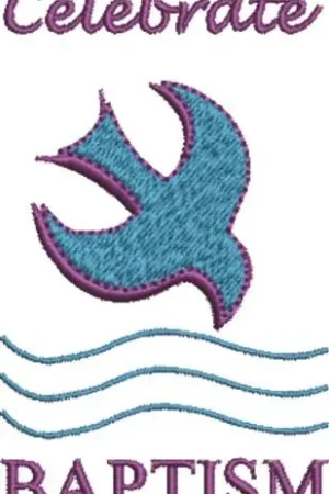 Celebrate Baptism Embroidery Design Low Price