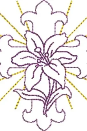 Sale Easter Cross Embroidery Design